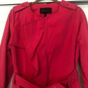 BCBG MAXAZRIA fuchsia trench coat
